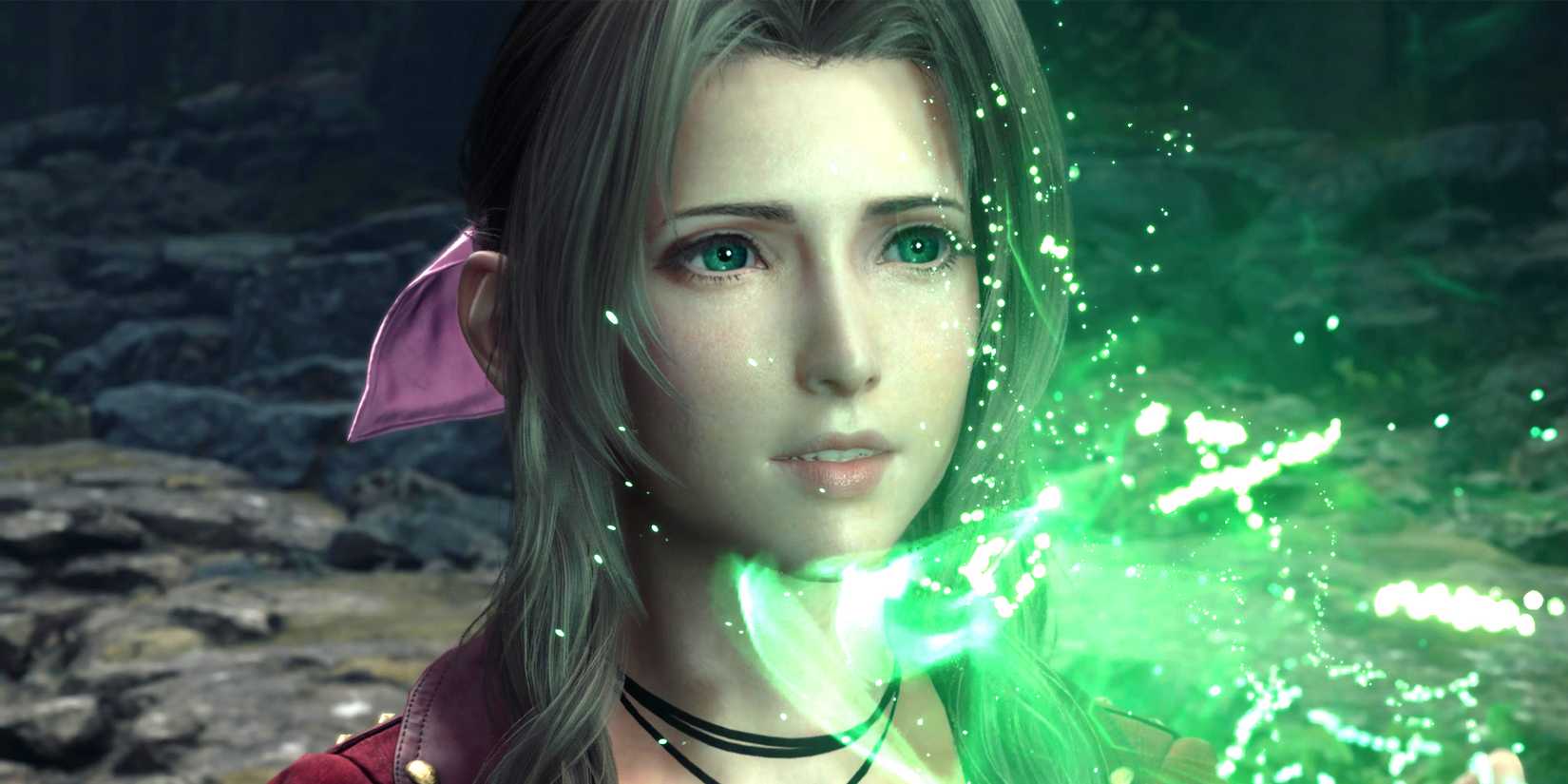 Aerith near the Temple of the Ancients in FF7 Rebirth