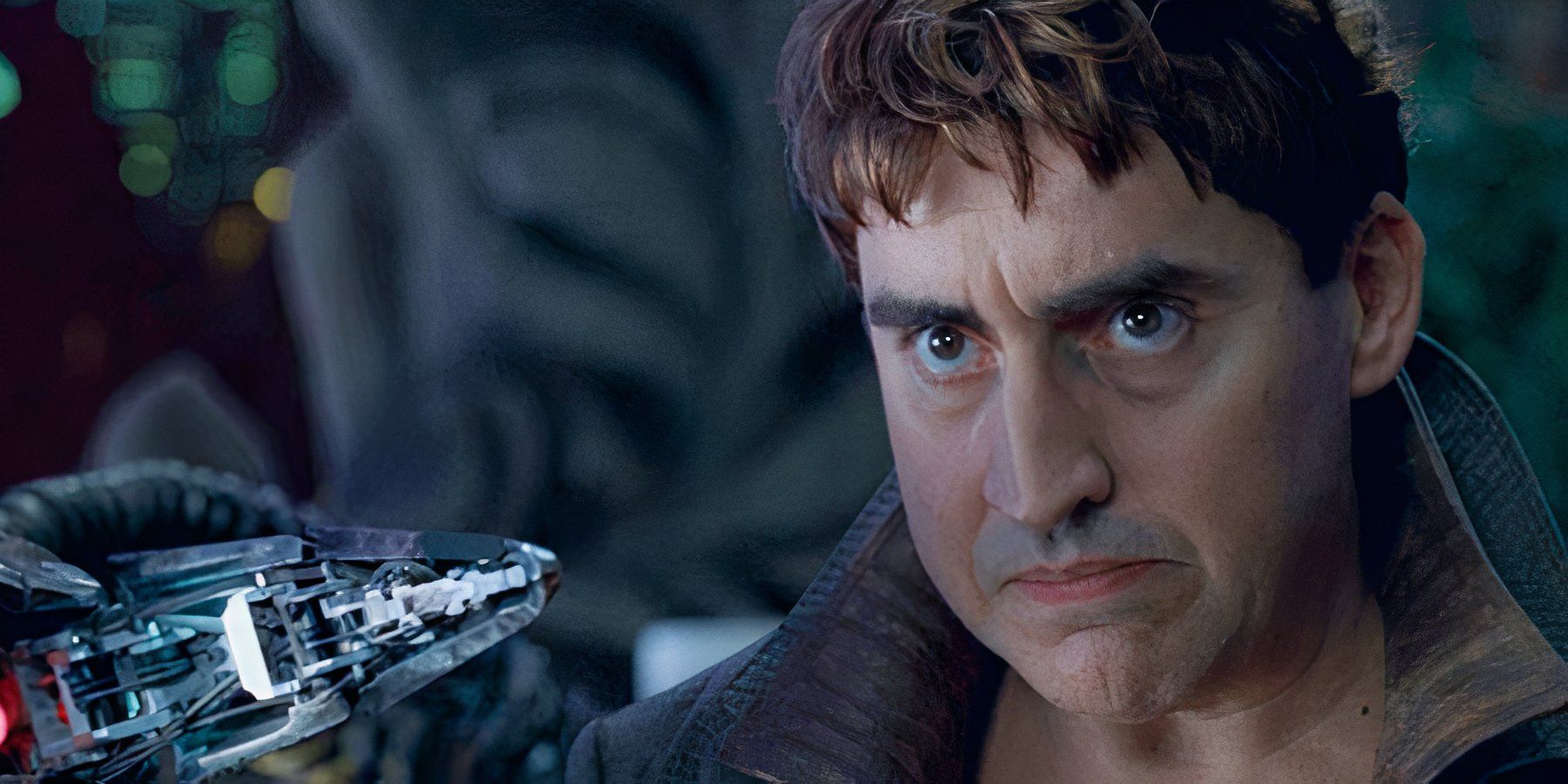 Actor Alfred Molina as Doctor Octopus in Spider-Man 2.