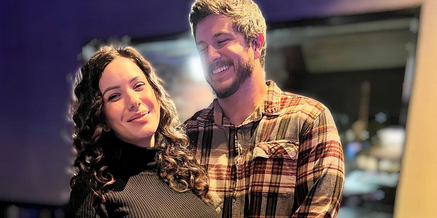 Love Is Blind season 1 Matt Barnett & Amber Pike with Matt looking at Amber while they're both smiling