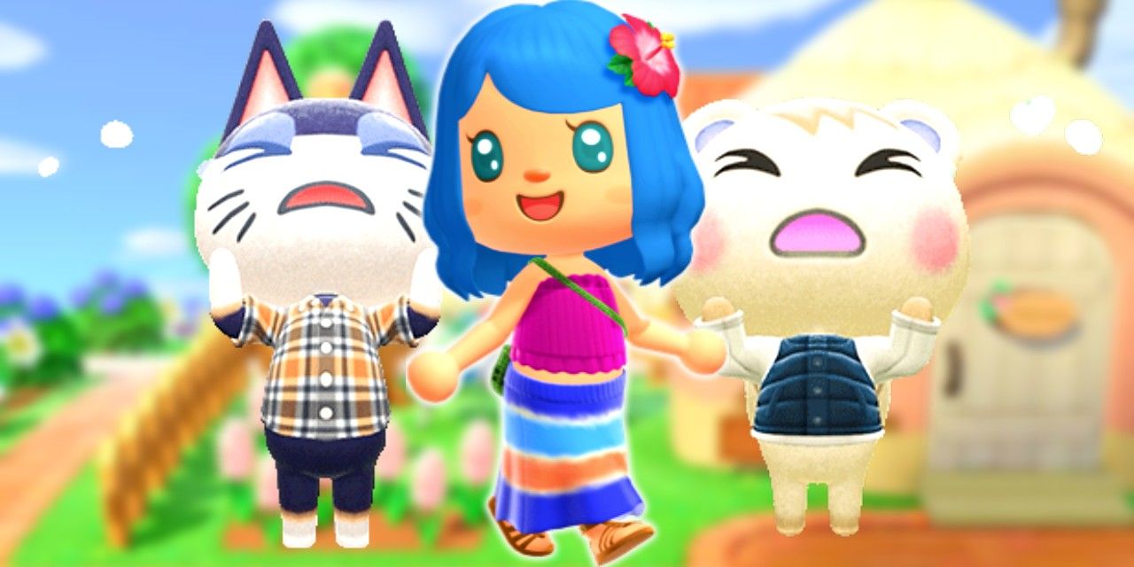 animal-crossing-new-horizons-player-with-two-crying-villagers Fã de Animal Crossing constrói um Pony Club rosa que deixaria Chappell Roan orgulhoso