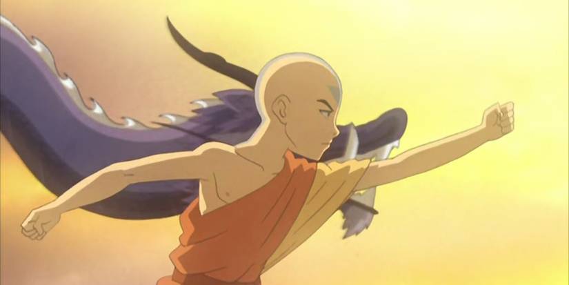 Aang Completing The Dancing Dragon In Avatar: The Last Airbender Season 3, Episode 13, "The Firebending Masters"