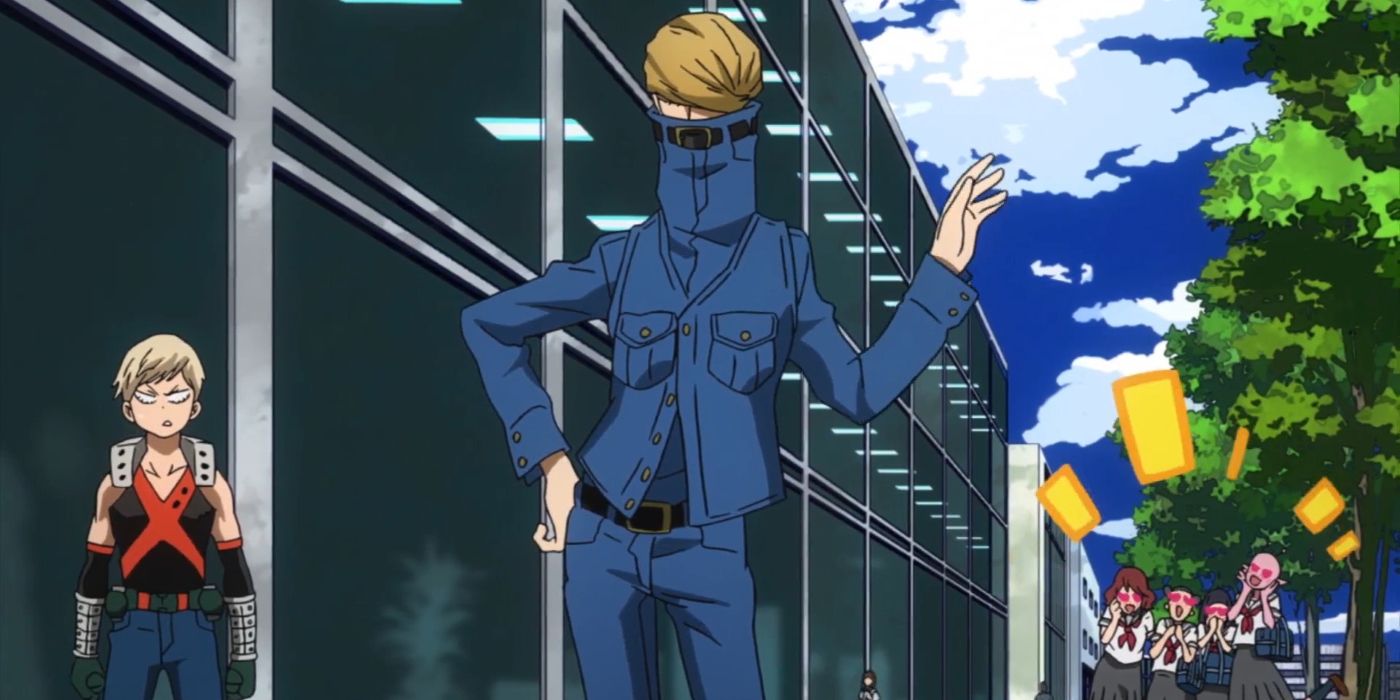 bakugo-and-jeanist-patroling My Hero Academia presenteia Bakugo com um novo traje com a ajuda de um herói familiar