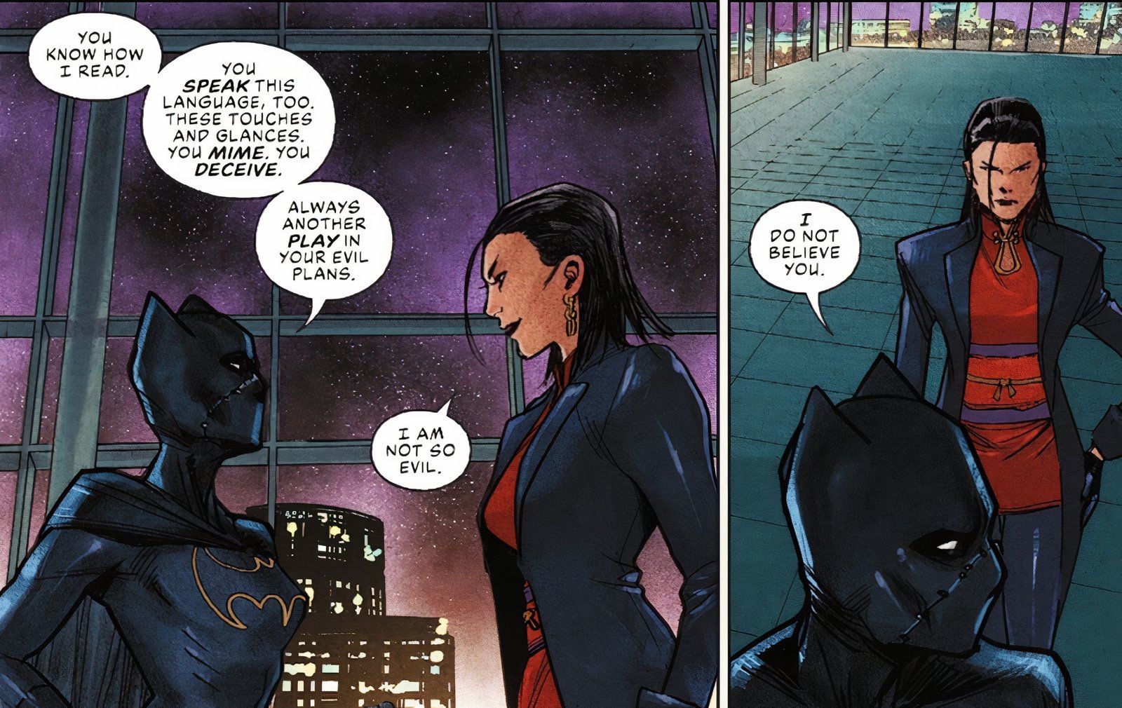 Batgirl #1 Lady Shiva Language 