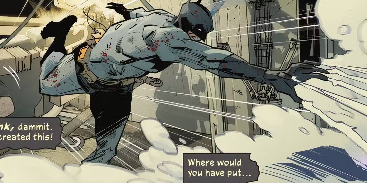 Batman using sleeping gas comics