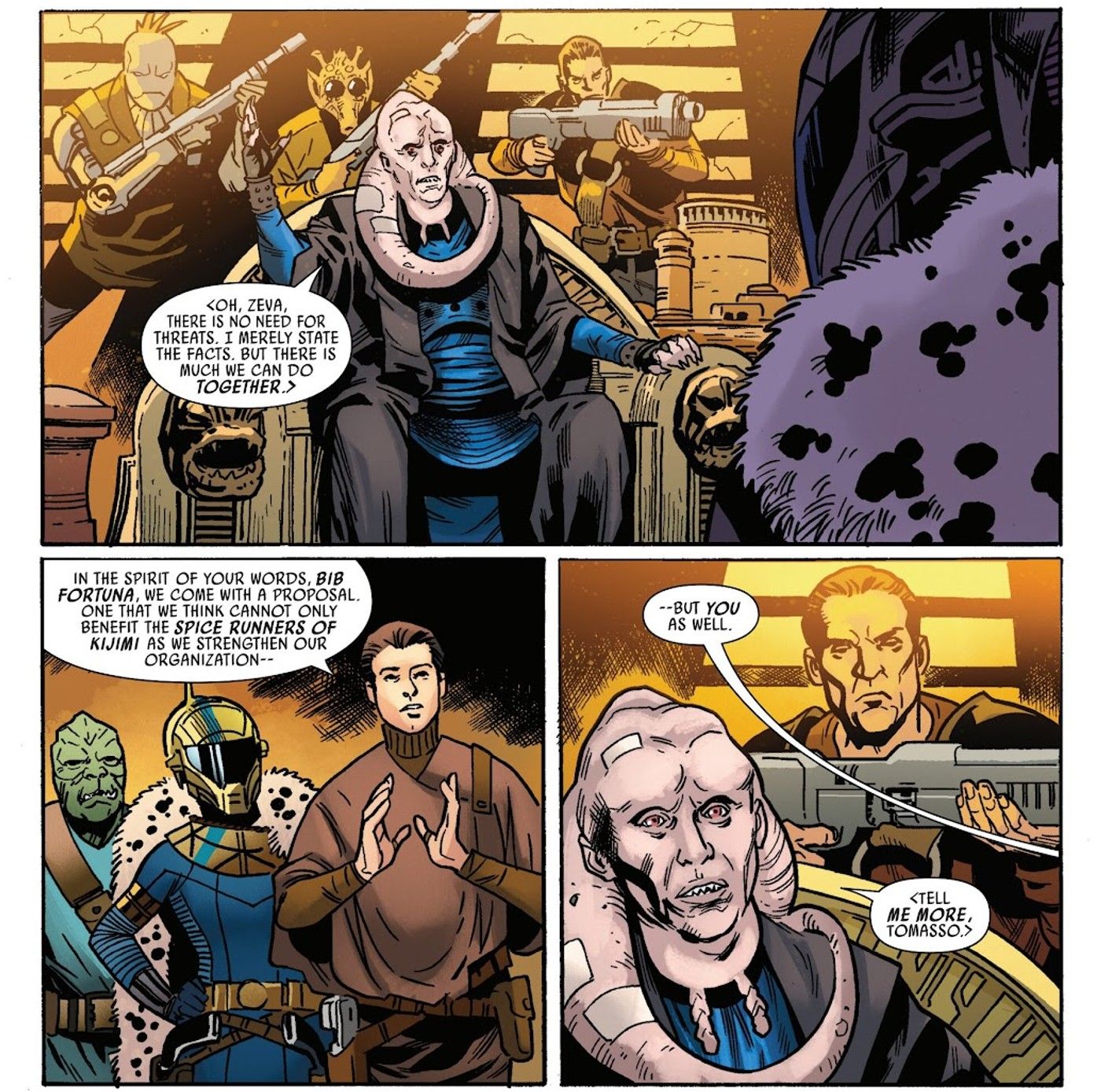 Bib Fortuna takes command of Jabba the Hutt's cartel in Star Wars Canon