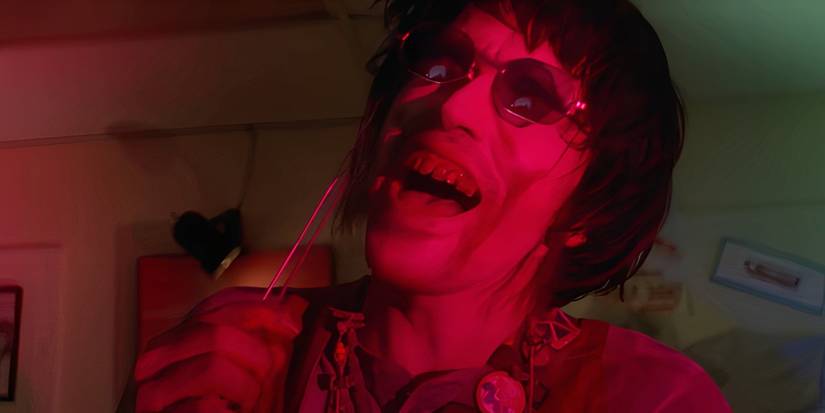 Bill Moseley as Chop Top cackling in Texas Chainsaw Massacre 2