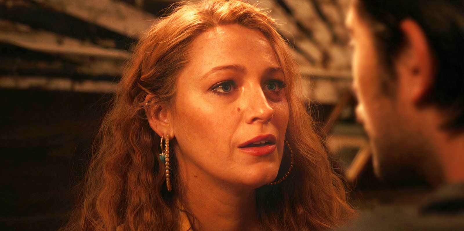 Blake Lively looking upset as Lily Blood in It Ends With Us