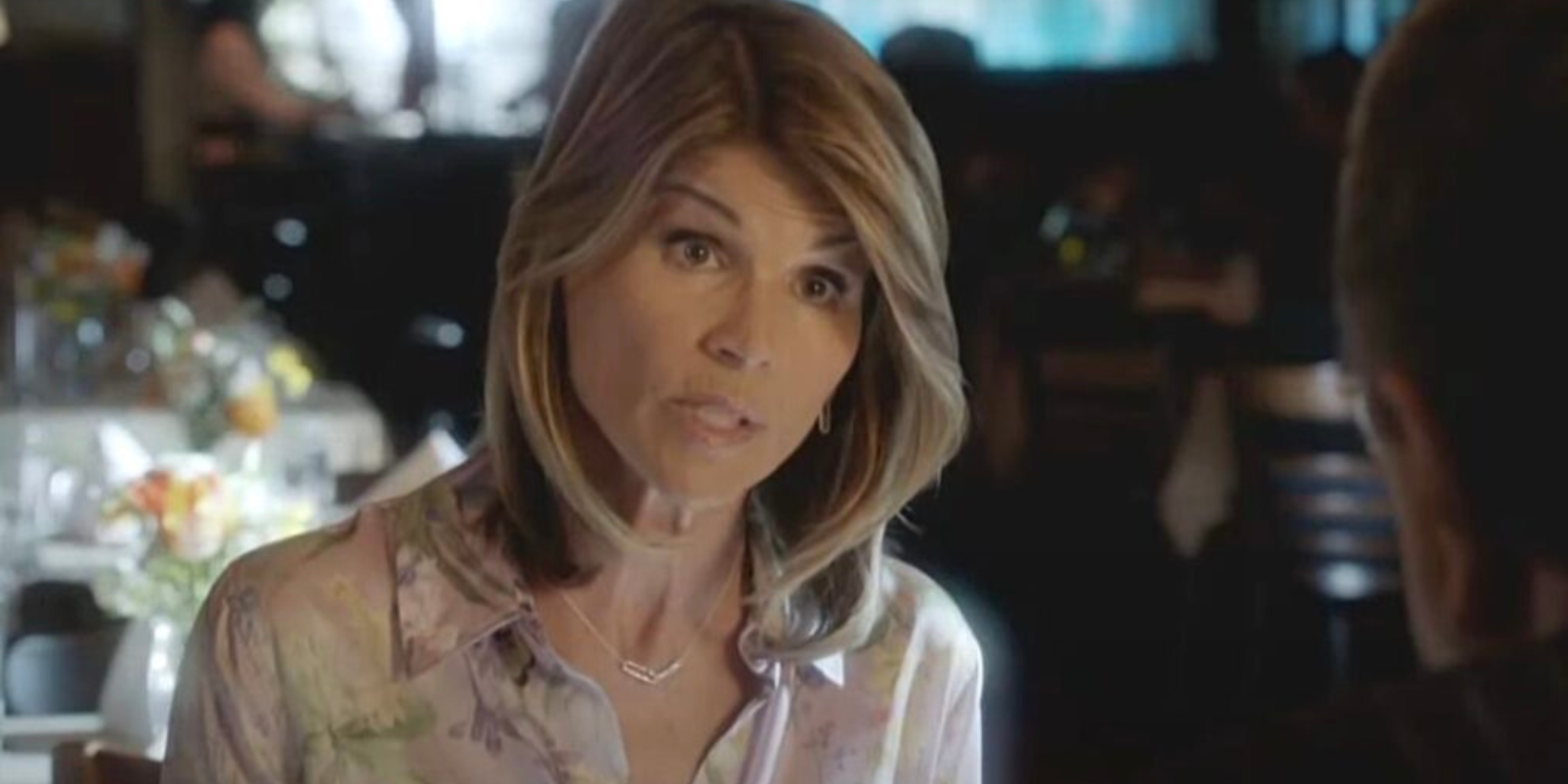 Blue Bloods Lori Loughlin talking to Frank