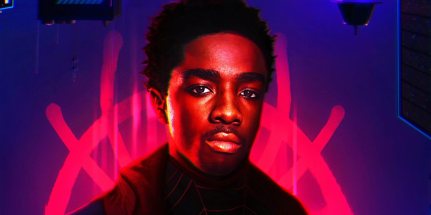 Caleb McLaughlin as Miles Morales in MCU art