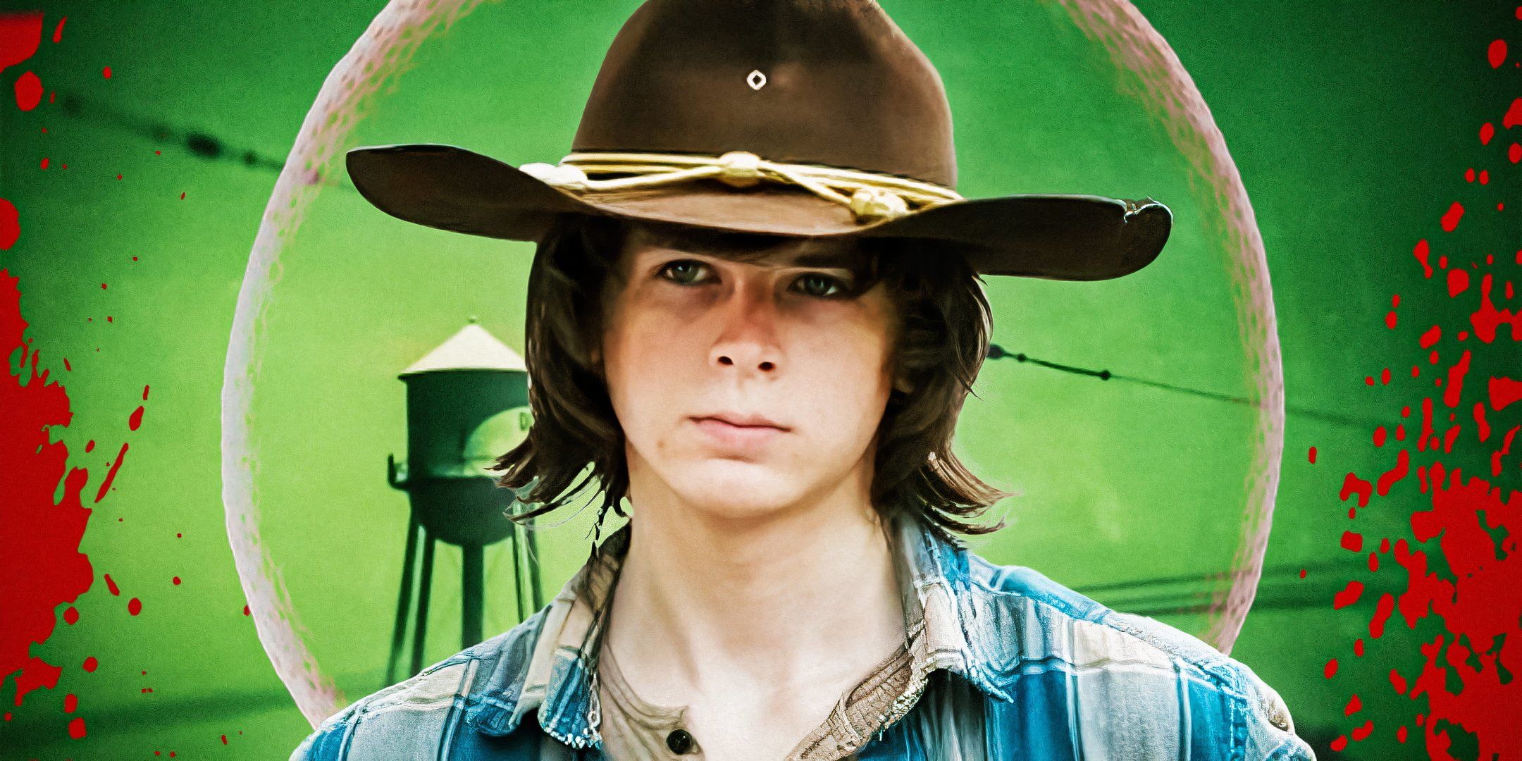 Chandler Riggs as Carl Crimes in The Walking Dead