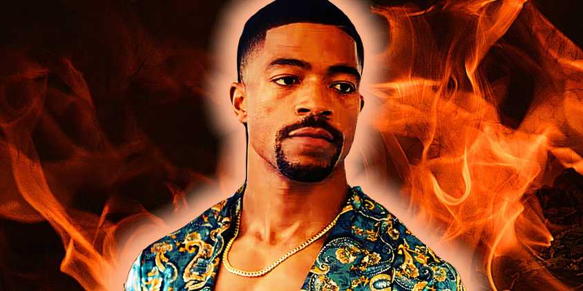 Charles in Beauty in Black is in front of fire