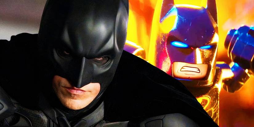 Christian Bale's Batman in The Dark Knight and Batman in The Lego Batman Movie