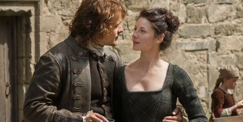 Claire and Jamie at Lallybroch in Outlander