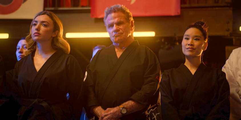 Cobra Kai dojo at the Seikai Taikai in Barcelona in Cobra Kai Season 6 Ep 6