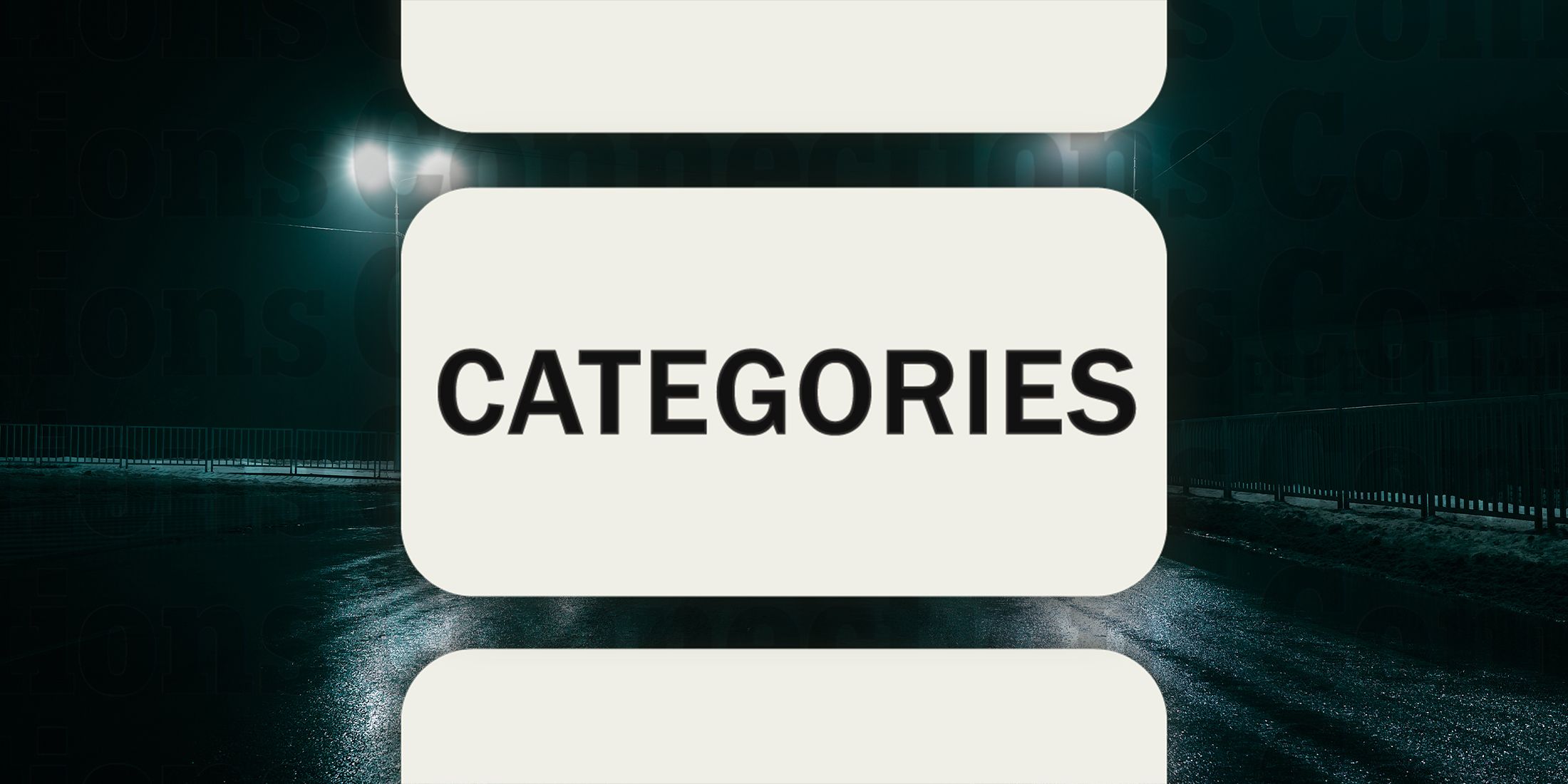 Streets in Connections Categories November 3