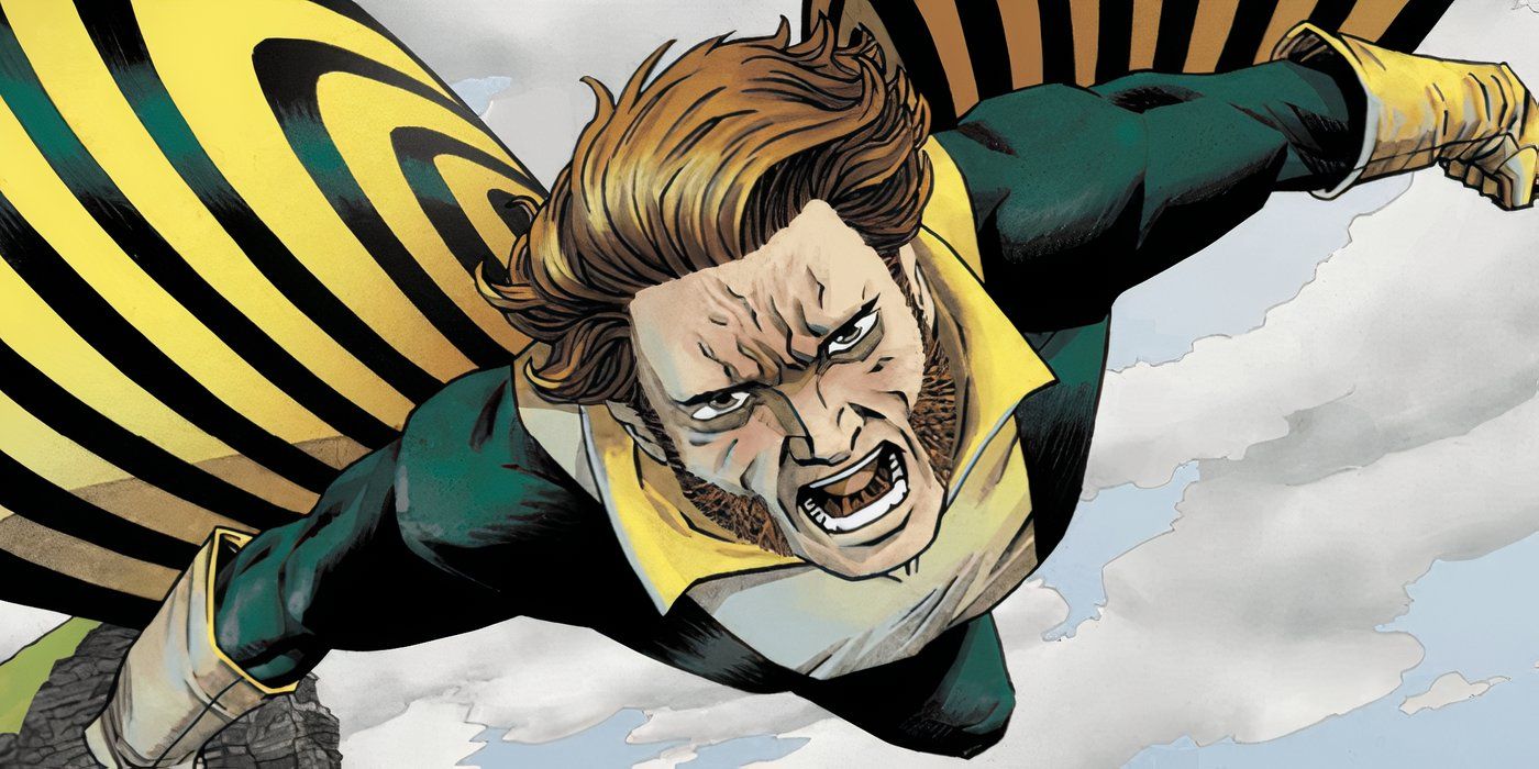 X-Men Banshee aka Sean Cassidy flying while screaming