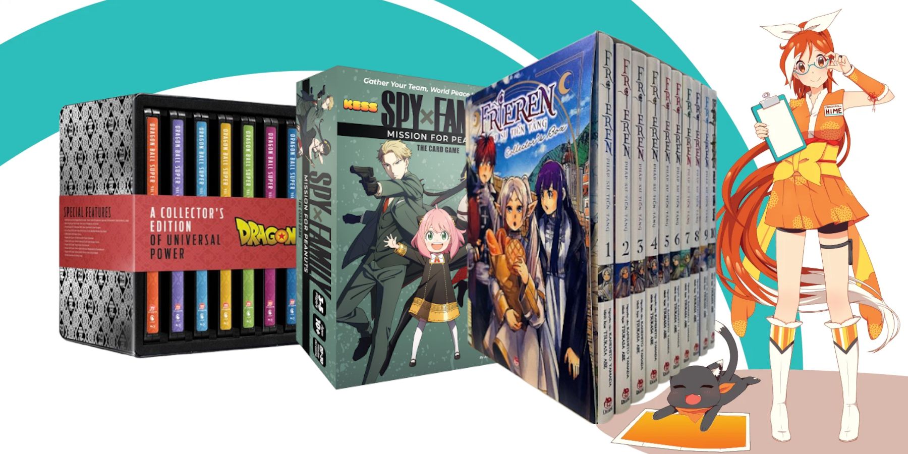 Manga, anime y juegos de mesa Crunchyroll Holiday 2024