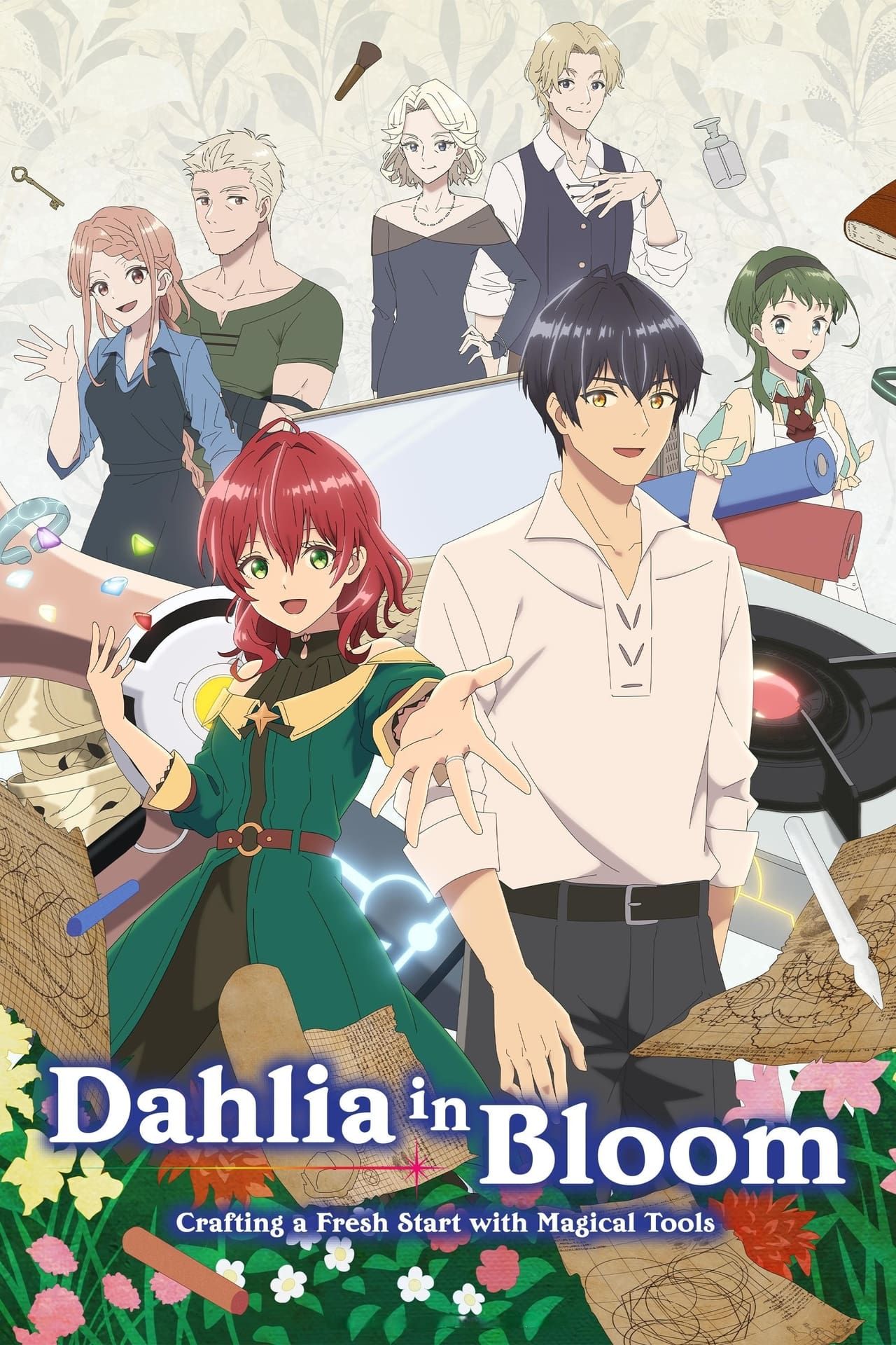 Dahlia in Bloom- Crafting a Fresh Start with Magical Tools - Poster