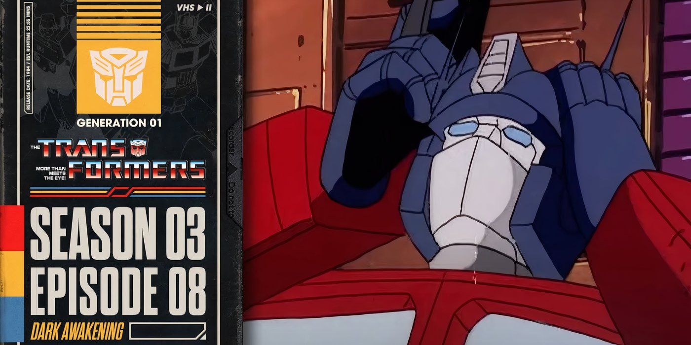 optimus prime is in distress in season 3 episode 8 of the transformers dark awakening