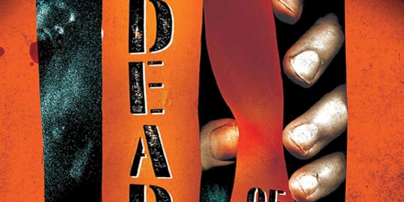 Dead of Night cover featuring the word "dead" vertically on an orange column with fingers behind it