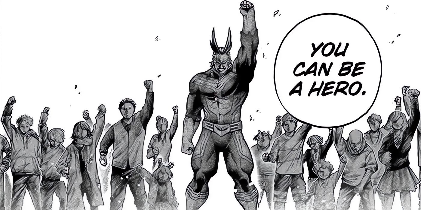 Deku tells Dai he can be a Hero if he tries hard enough.
