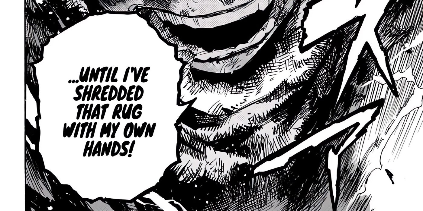 Deku wants to destroy the metaphorical rug that hides all issues. 