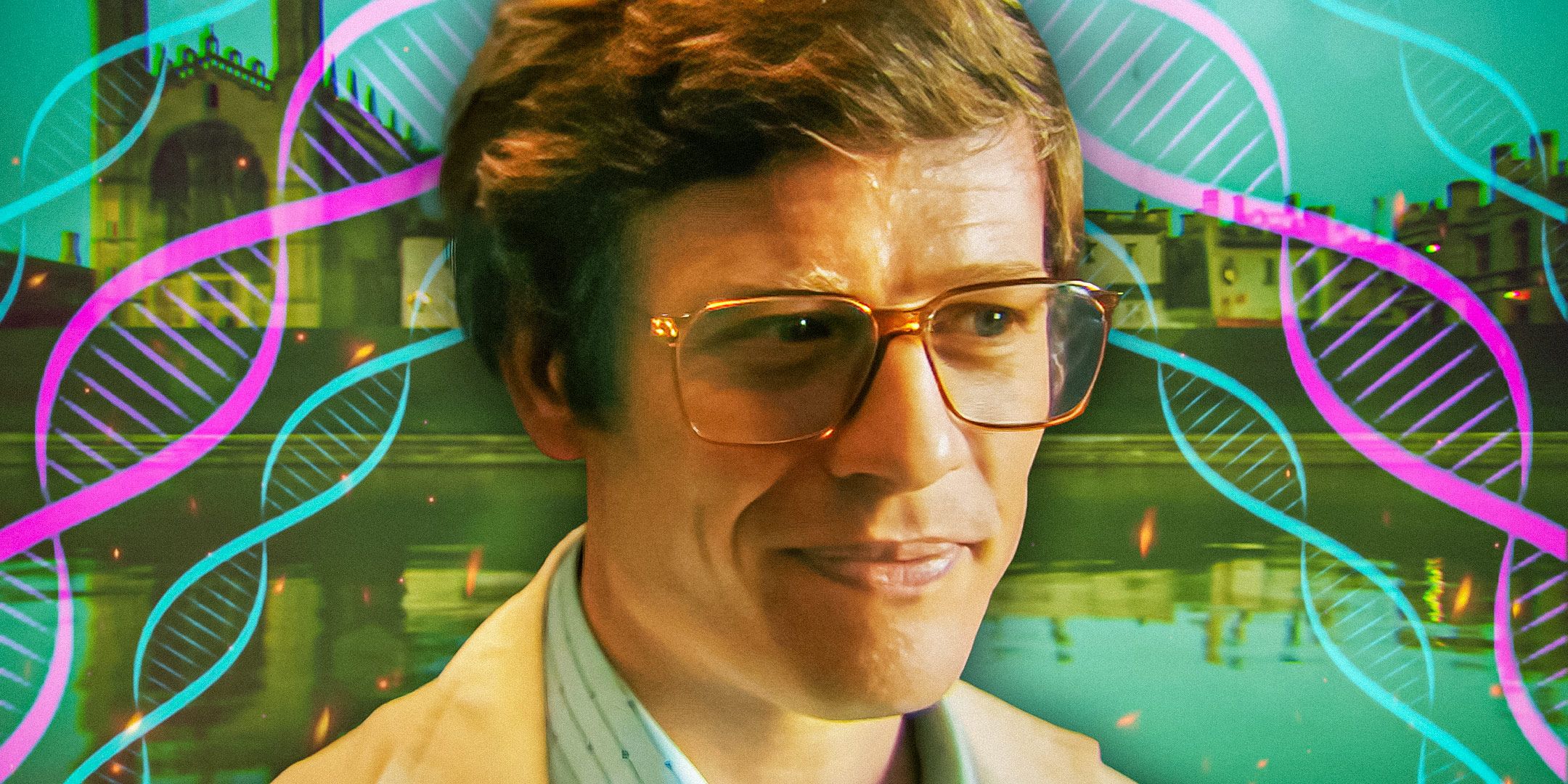 Doctor-Roberts-from-Joy-with-DNA-shapes-in-background