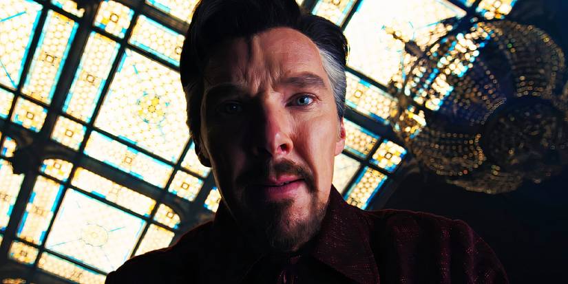 Doctor Strange looking at the watch in Doctor Strange in the Multiverse of Madness