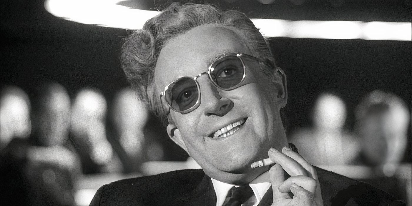 Dr. Strangelove man smoking a cigarette