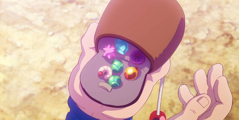 Goku's bag of Medi Bugs, including at least 2 Join Bugs.