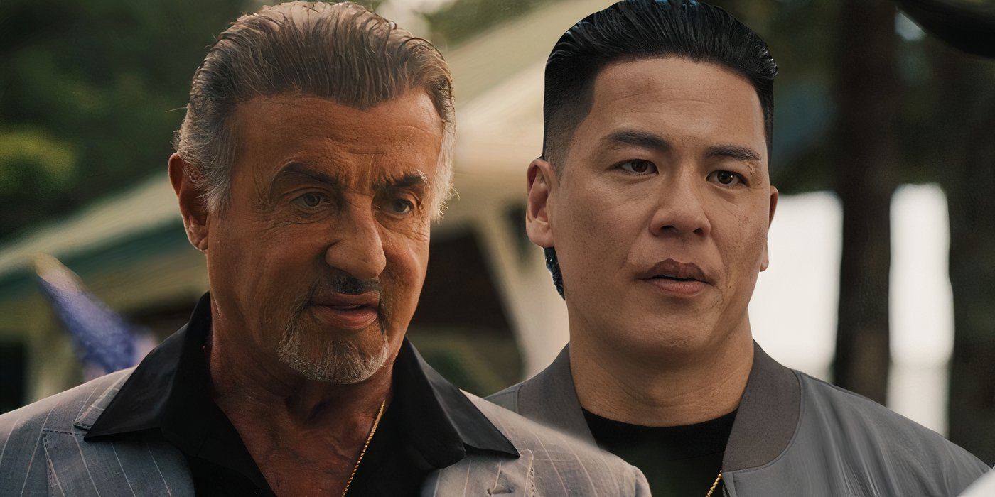 Dwight Manfredi (Sylvester Stallone) and Jackie Ming (Rich Ting) in Tulsa King season 2, episode 7