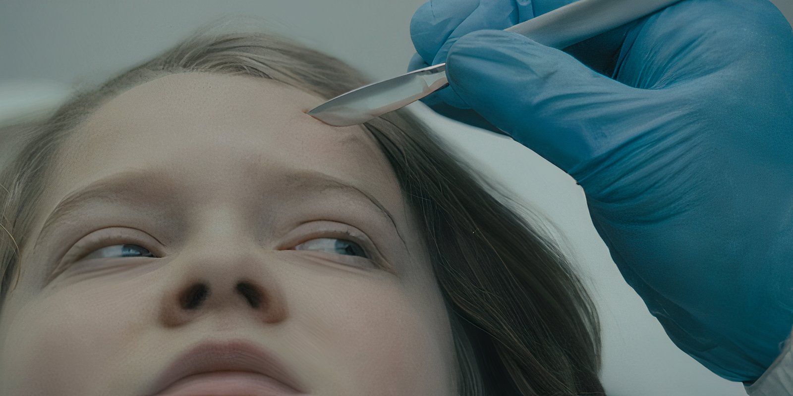 Eli cuts into Noah's forehead with a scalpel in Before episode 5