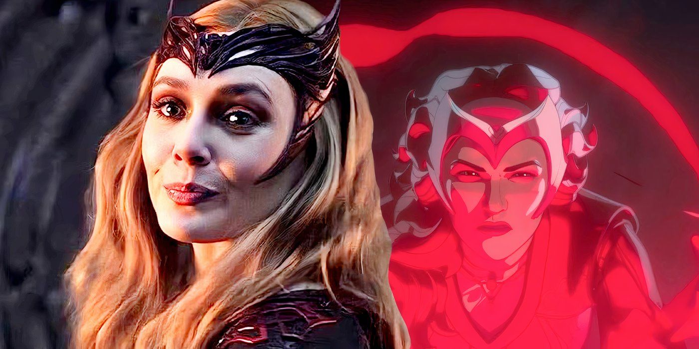 elizabeth olsen as Scarlet Witch in Multiverse of Madness and What if...?