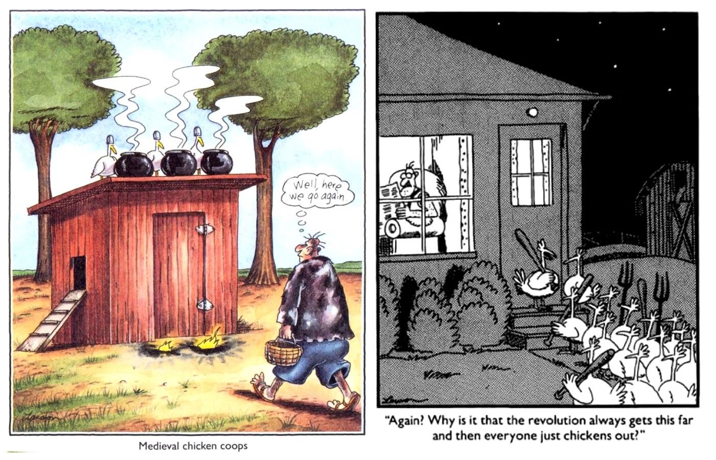 far side chicken vs human comics