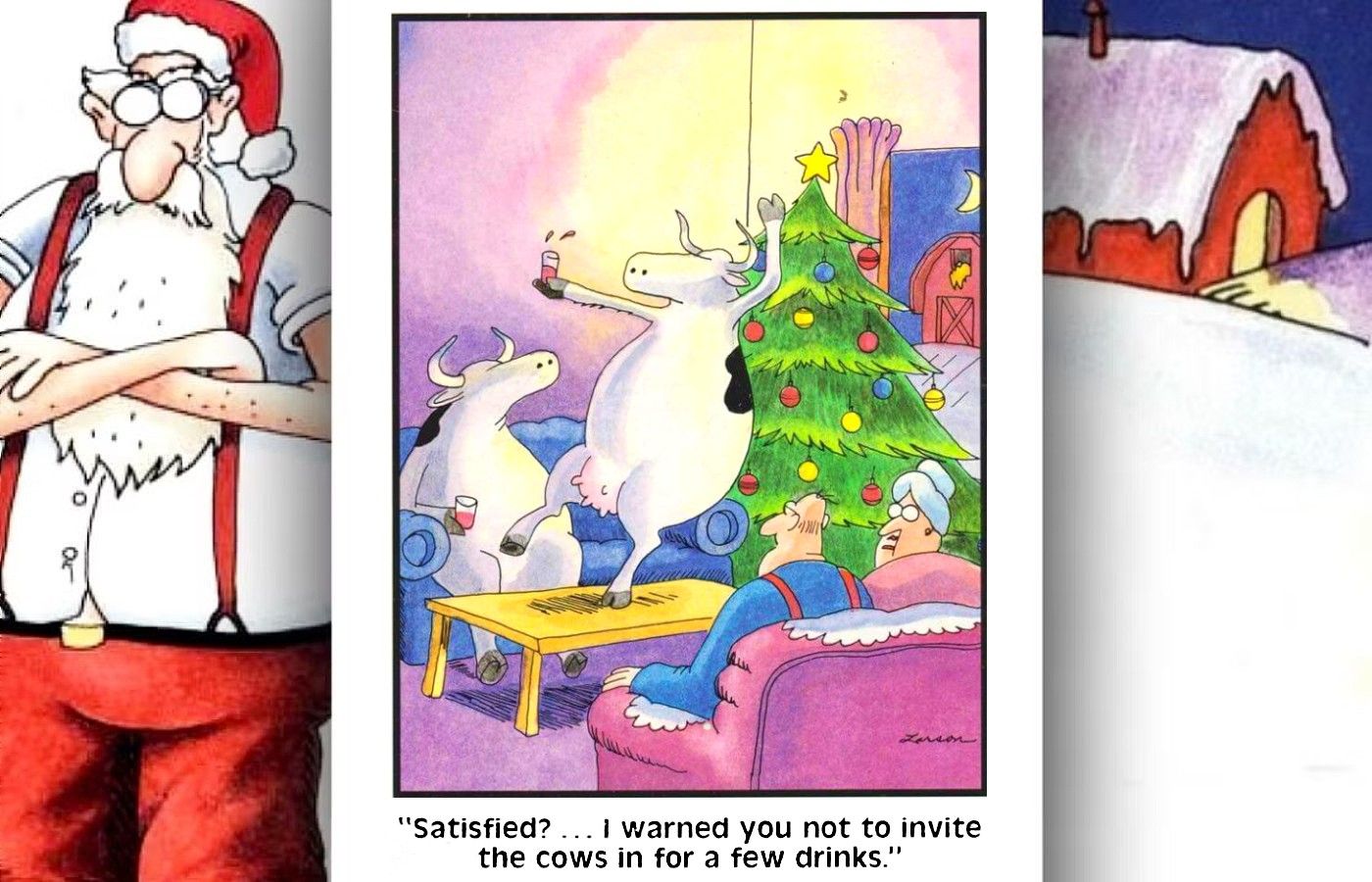 far side christmas cows