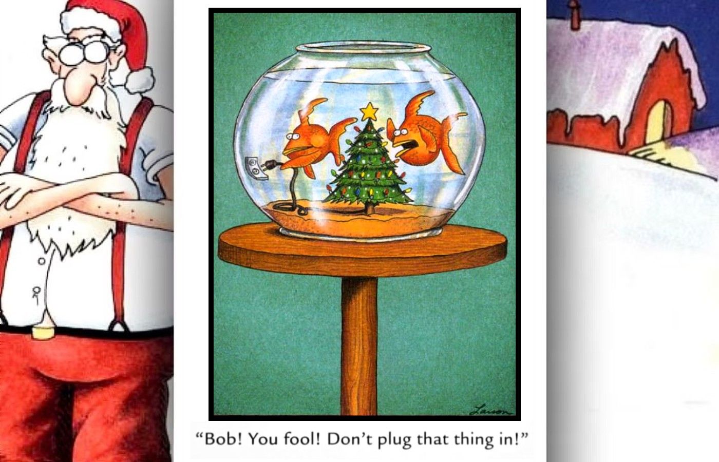 far side fish christmas tree