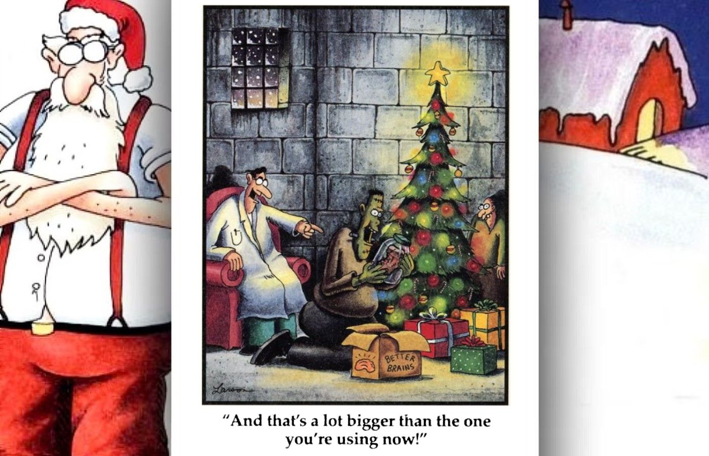 far side frankenstein christmas