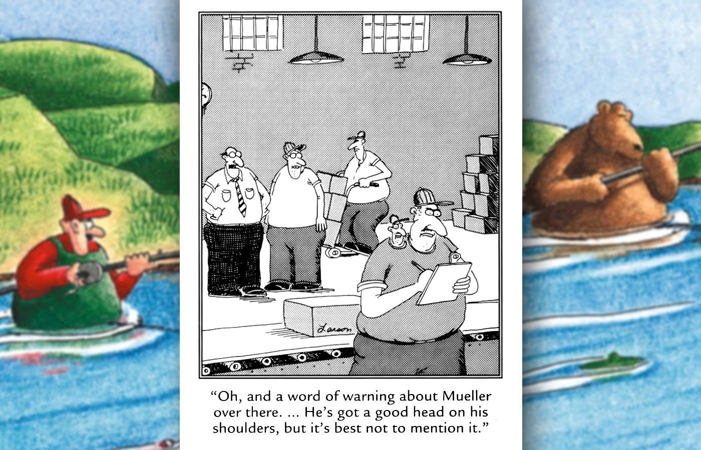 far side good head on his shoulders pun