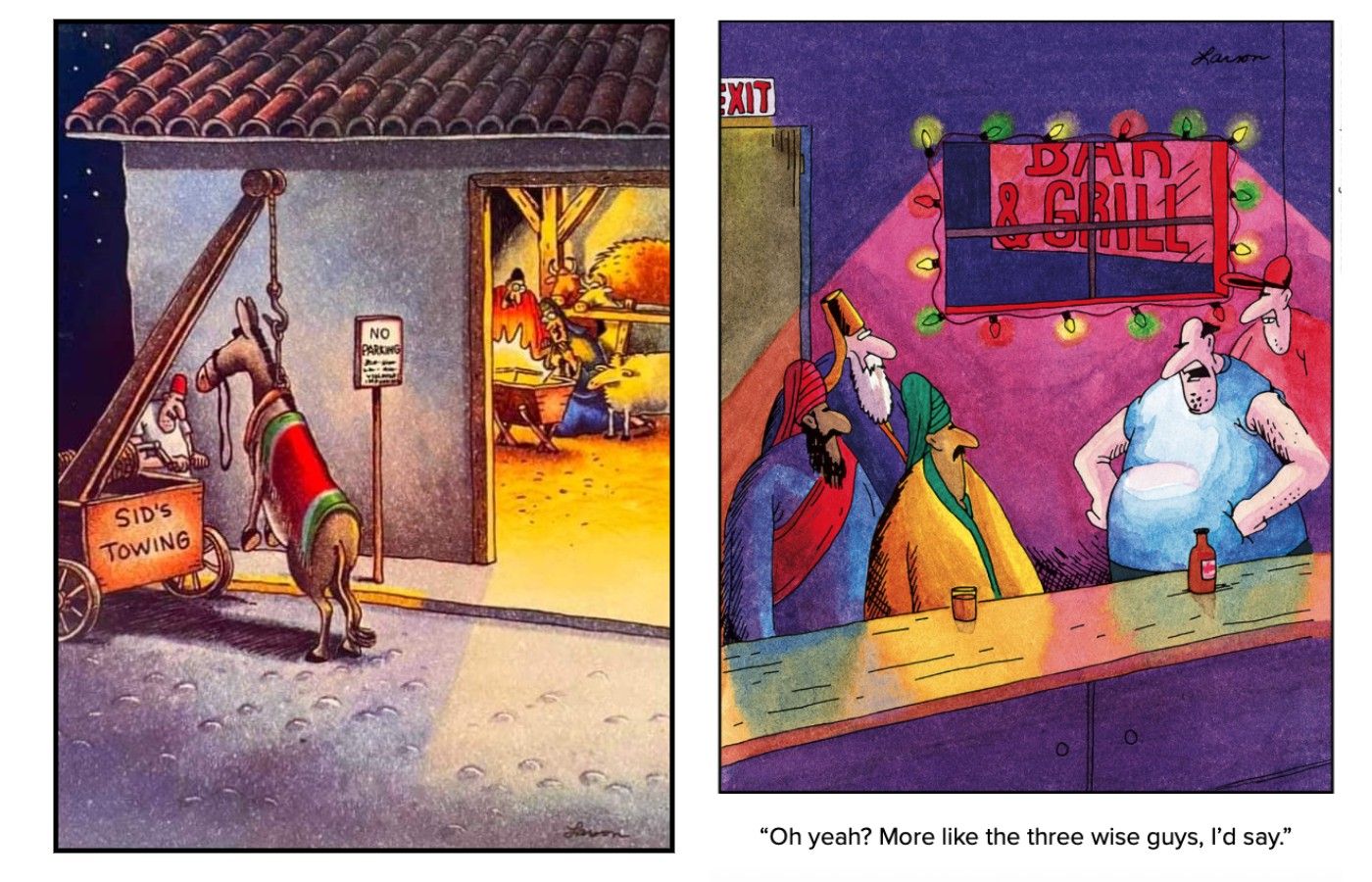 FAR SIDE NATIVITY COMICS