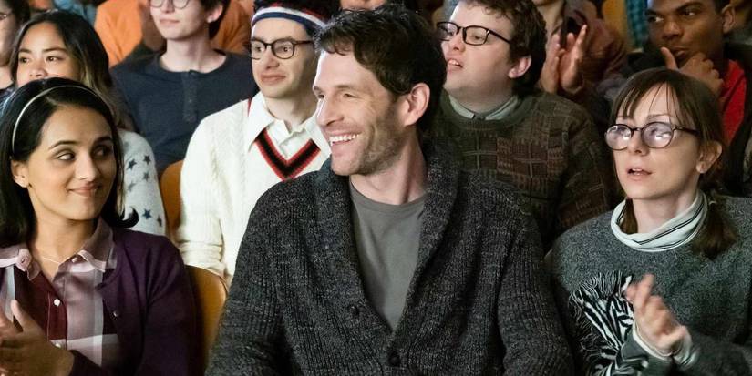 Glenn Howerton smiling in AP Bio