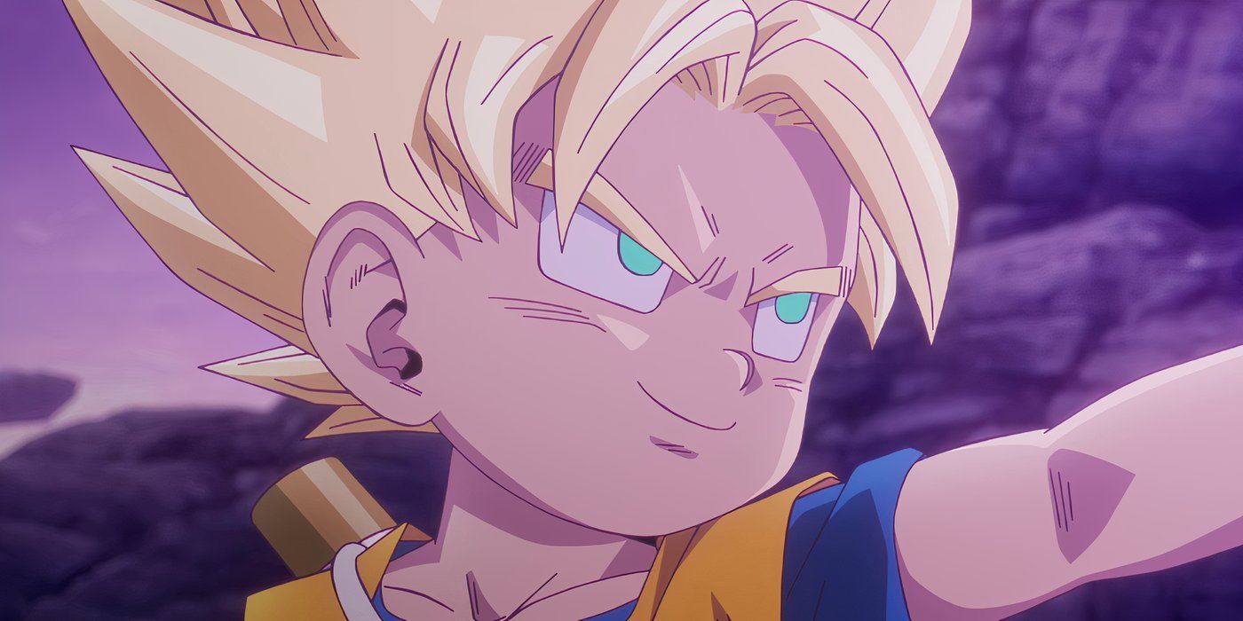 Super Saiyan Goku smiling in Dragon Ball Daima.