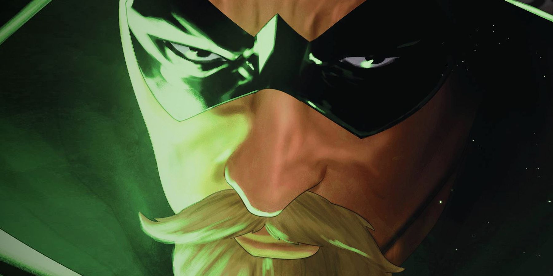 Green Arrow Close Up Comic Art by Taurin Clarke