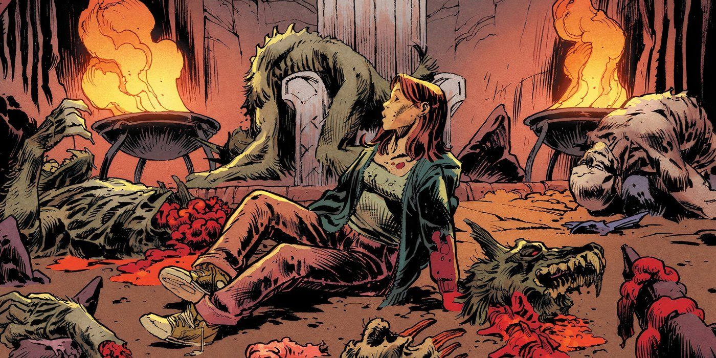 Hulk&rsquo;s Charlie Tidwell surrounded by Skinwalker carcasses.