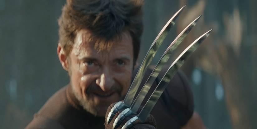Hulk reflected in wolverine's claws in deadpool and wolverine