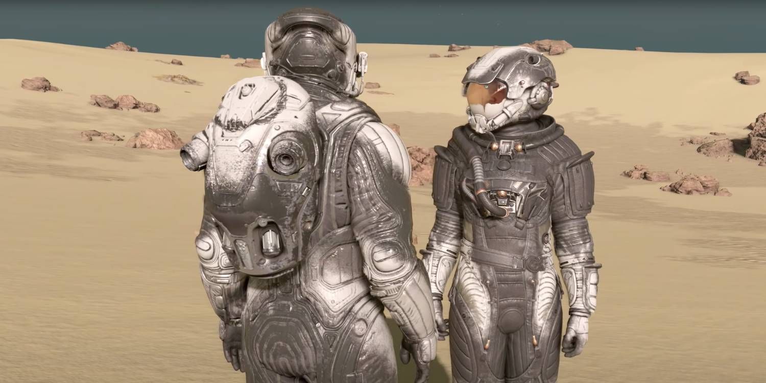 Starfield Zealot Spacesuit and Pack armor from Shattered Space DLC