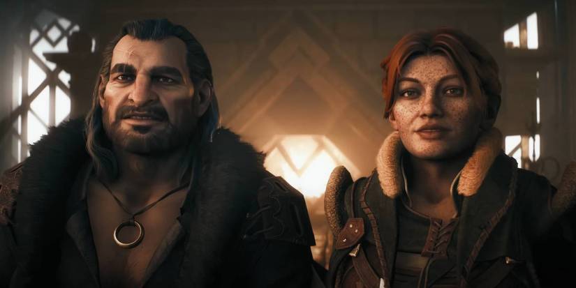 Dragon Age The Veilguard Harding and other character from reveal trailer