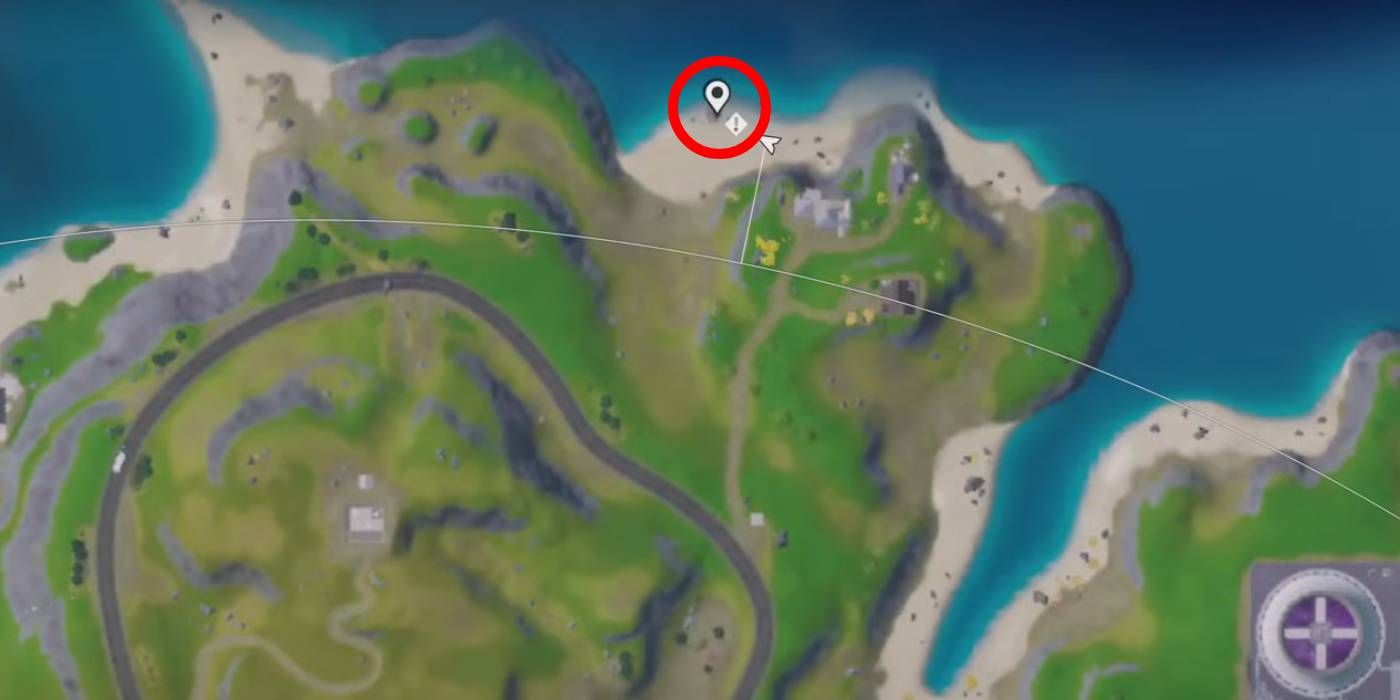 Localização colecionável do Fortnite Remix gnome # 2 no mapa do Capítulo 2