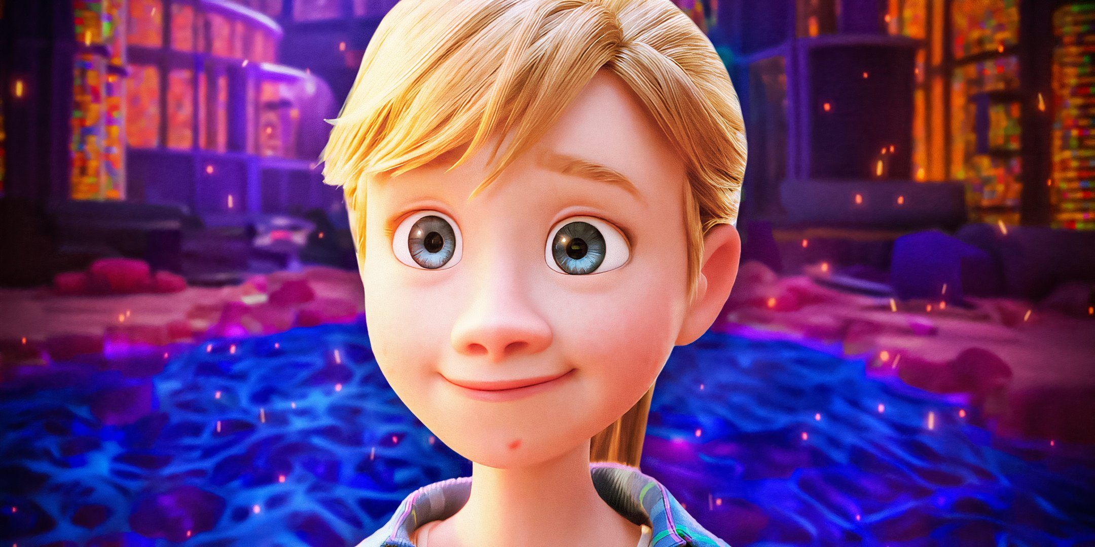 Riley from inside out 2 in front of her memories