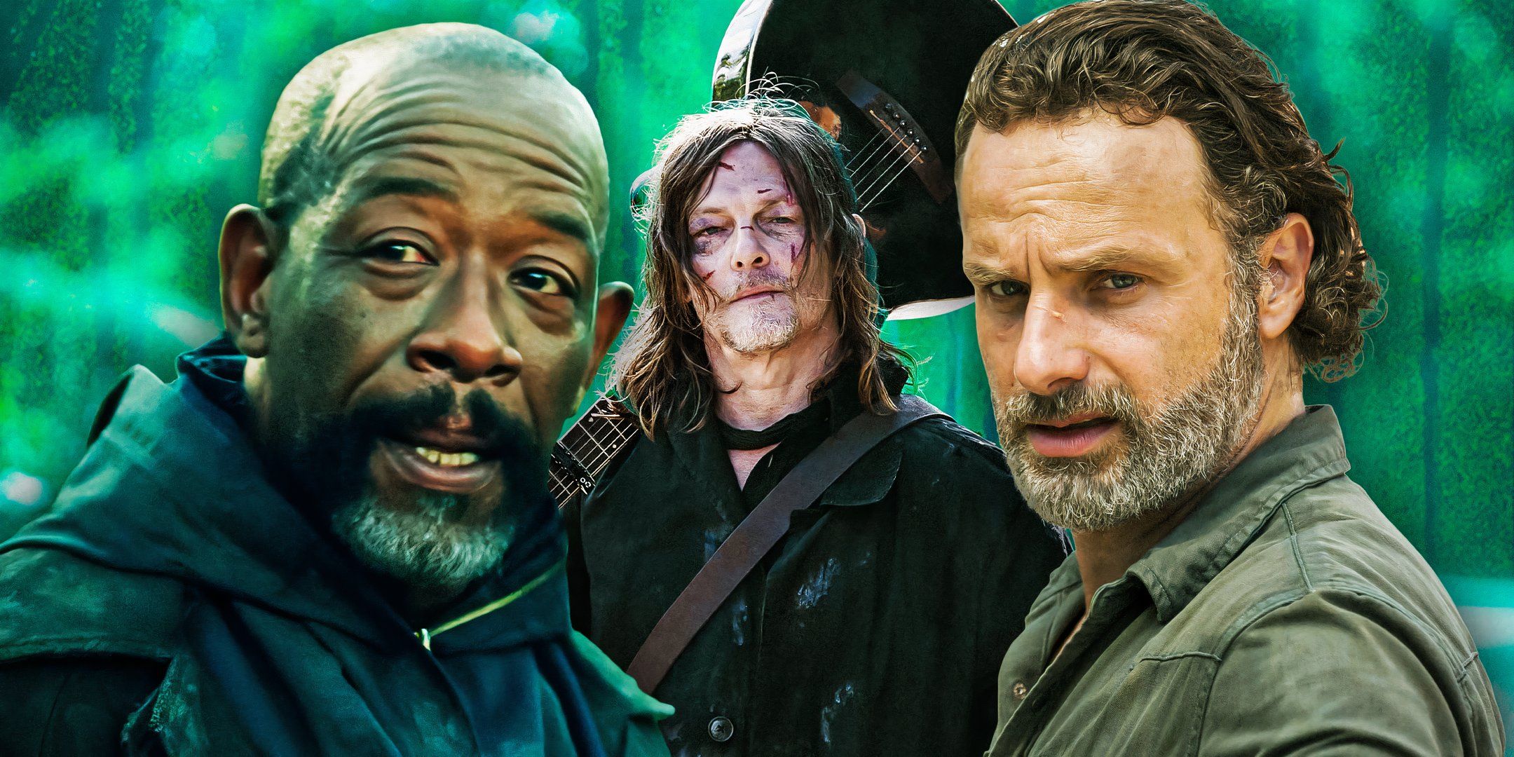 Morgan, Daryl and Rick from The Walking Dead