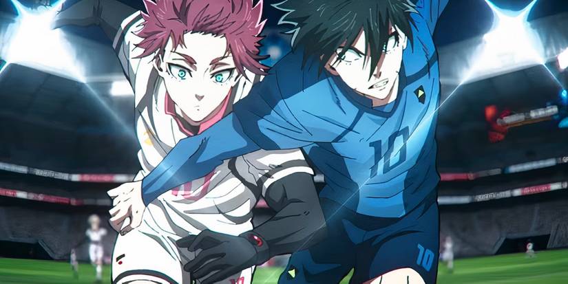 Rin and Sae Itoshi fighting in Blue Lock